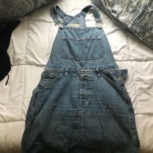 ASOS Denim Pinafore Overall Dress